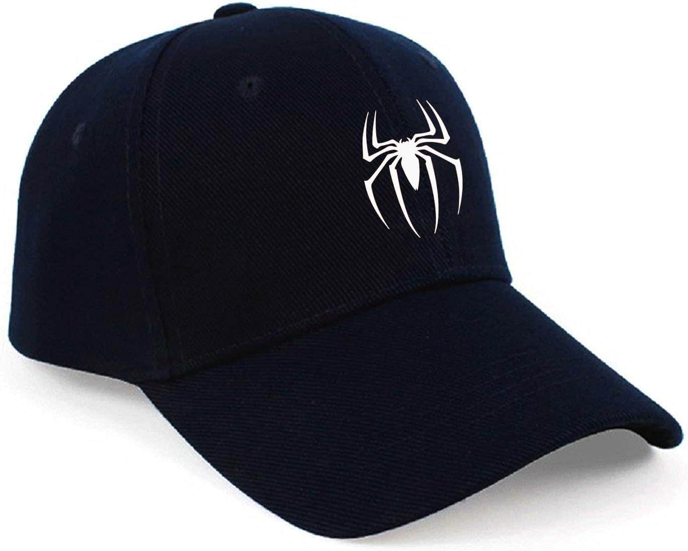 Spiderman Design Polyester Cap, One Size - Black