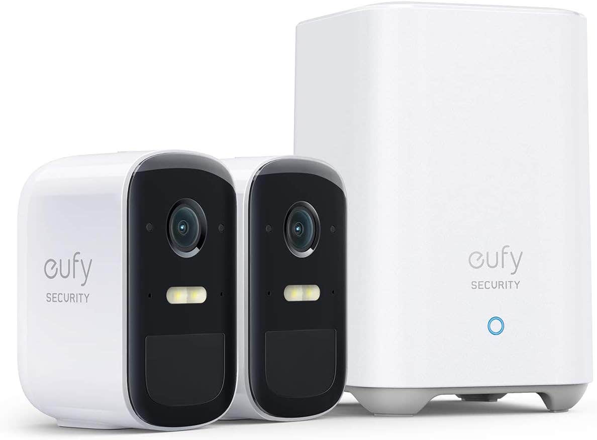 Eufy T88613D1 2C Pro Wireless Home Security System, IP67, Night Vision - White