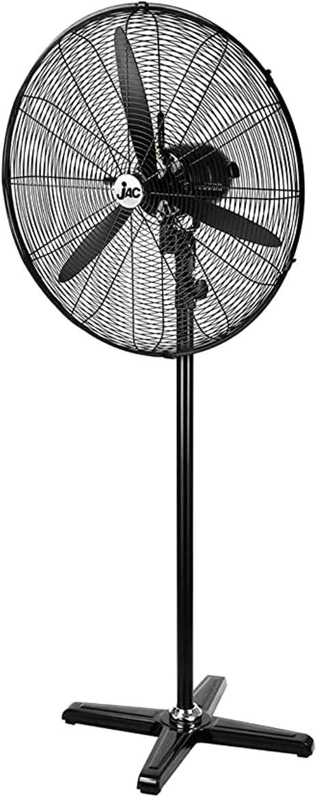 Jac NGSF-012 Stand Fan, 30 Inch, 3 Blades - Black