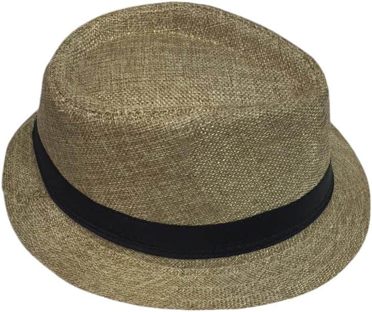 Straw Cap, One Size - Beige