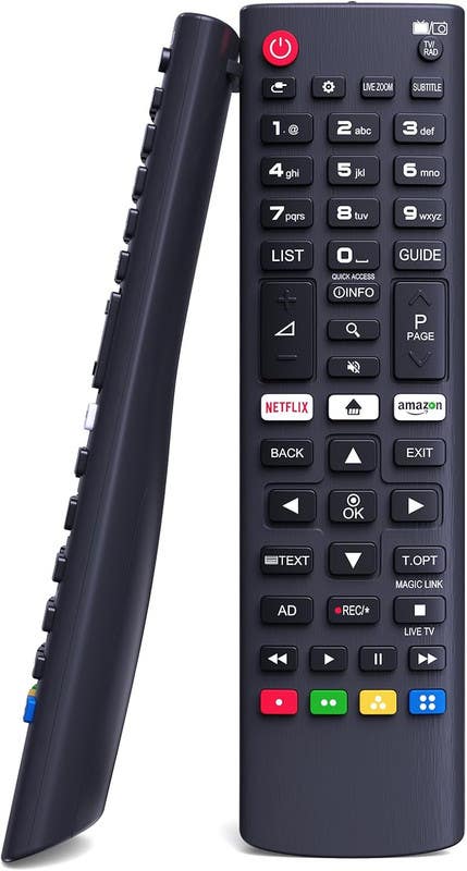 Remote Control With Shortcut Buttons, Compatible With All Lg Smart Tvs - Black
