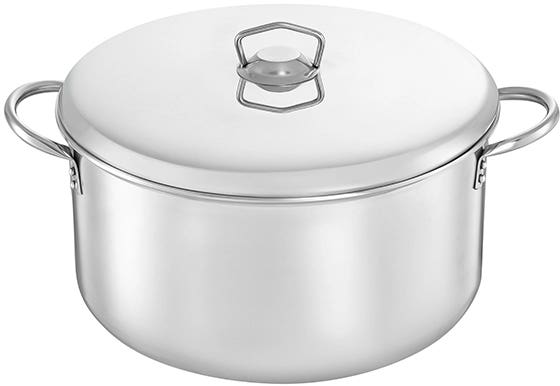 Al-Ahram Aluminum Pot With Lid, 20 Cm - Silver