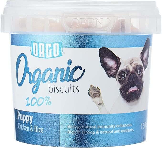 Orgo Organic Chicken and Rice Flavored Dog Biscuits 150g