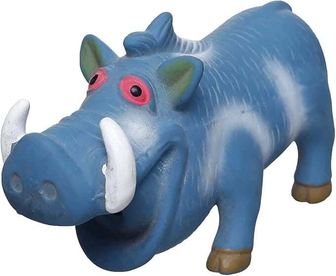 Orgo Latex Blush Dog Sound Toy - Blue
