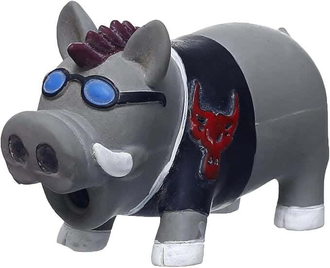 Orgo Latex Blush Dog Sound Toy - Grey
