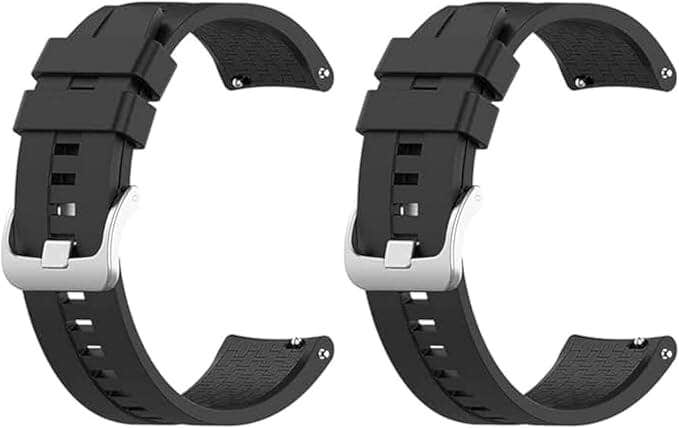 Huawei Watch Strap, 22mm, Silicone - Black