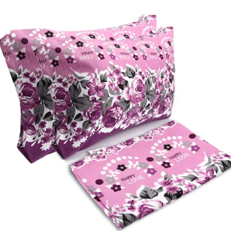 Microfiber Snooze Bed Sheet, 220×240 cm, 3 Pieces