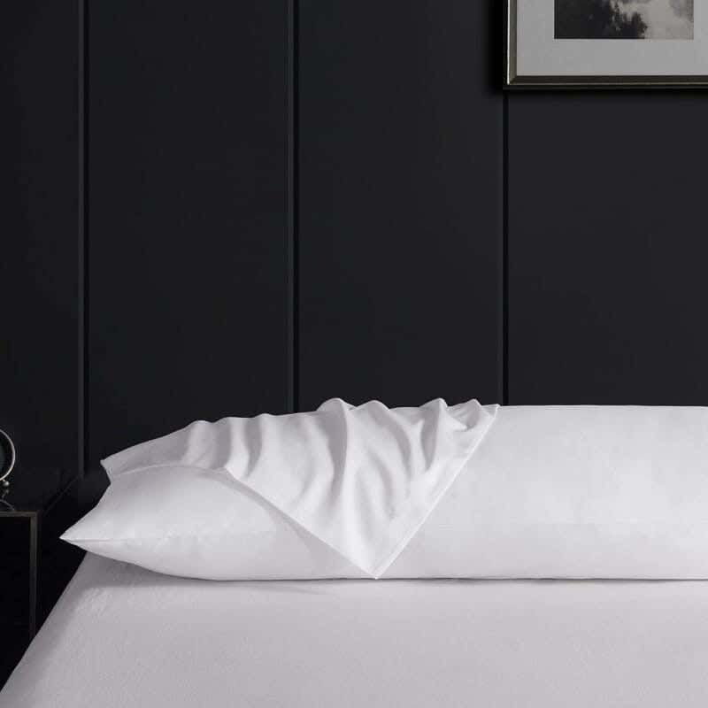 Snooze Microfiber Long Pillowcase, 40×120 cm - White