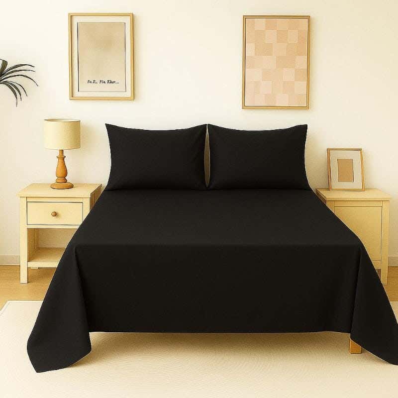 Snuz Microfiber Sheet Set, 2 Pieces, 220x180 cm - Black