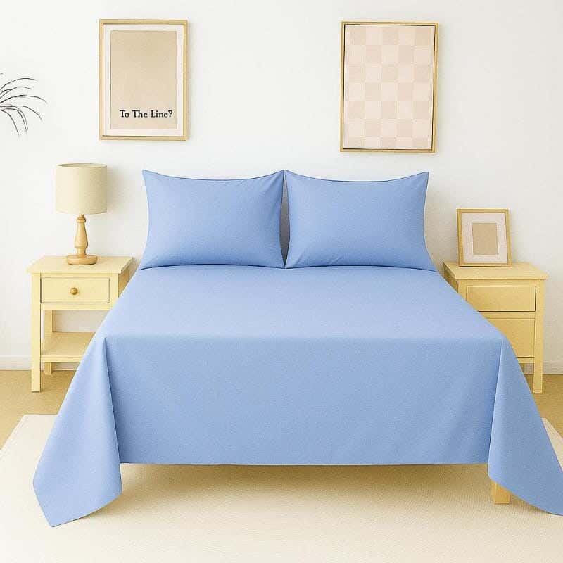 Snuz Microfiber Sheet Set, 2 Pieces, 220x180 cm - Light Blue