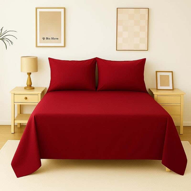 Snuz Microfiber Sheet Set, 2 Pieces, 220x180 cm - Burgundy
