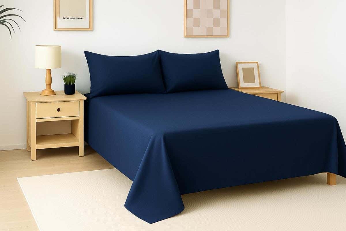 Snuz Microfiber Sheet Set, 3 Pieces, 240x220 cm - Navy