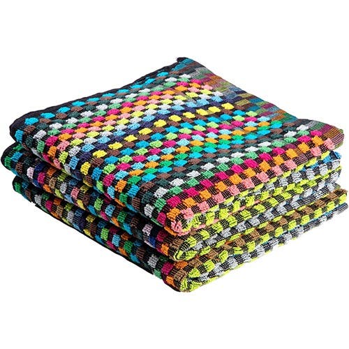 Cotton kitchen towel, two pieces, 30x40 cm, 200 g - multicolor