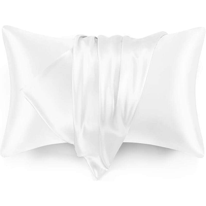 Snooze Satin Pillowcase, 48×70 cm - White
