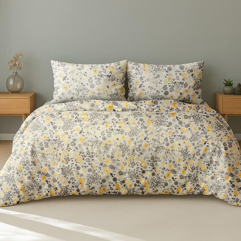 Cotton blend sheet set, 3 pieces, 700 gm - Multicolor