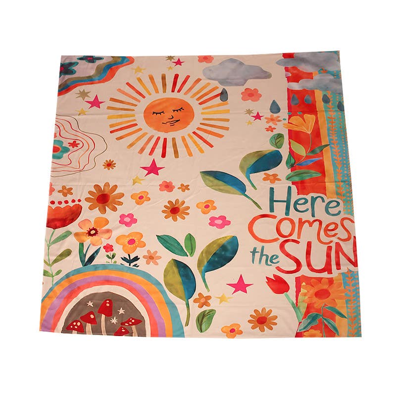 Hammer Beach Rug, 140x140 cm, 400 g - Multicolor