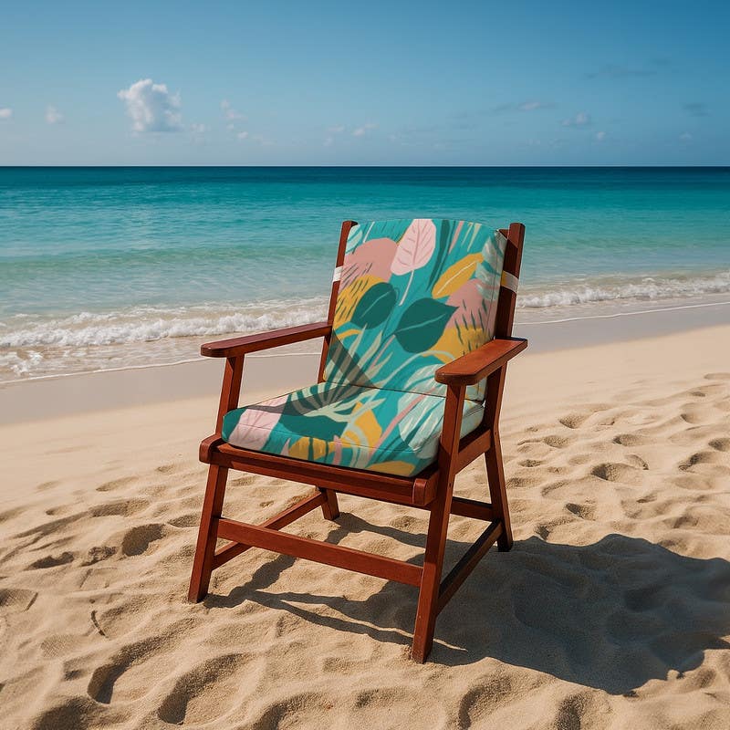 Hammer Printed Chair Cushion, 45x80 cm, 430 g - Multicolor