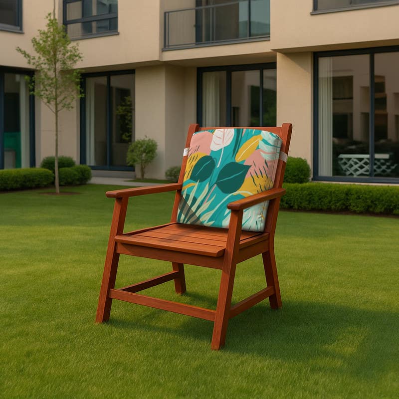 Hammer Printed Chair Cushion, 40x40 cm, 200 g - Multicolor