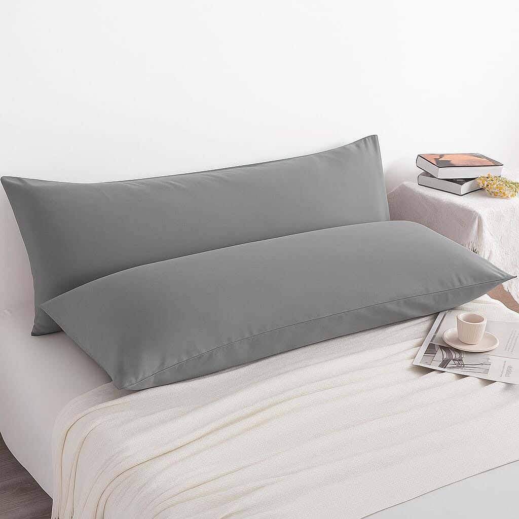 Snooze Long Pillowcase, 40 x 180 cm, Microfiber - Grey
