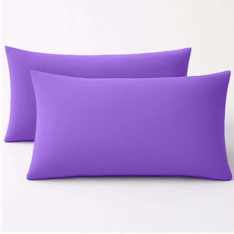 Snooze Microfiber Pillowcase Set, 2 Pieces, 45×65 cm - Dark Lavender