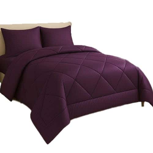 Snooze Jacquard Winter Quilt, 235×220 cm, Microfiber - Mauve