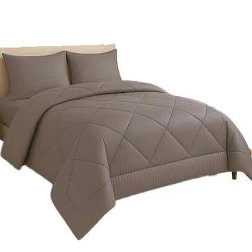 Snooze Jacquard Winter Quilt, 235×160 cm, Microfiber - Grey