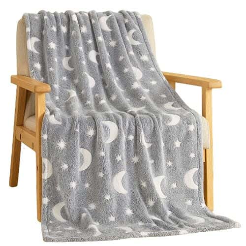 Snooze Lightweight Fleece Blanket, 130x180 cm - Grey