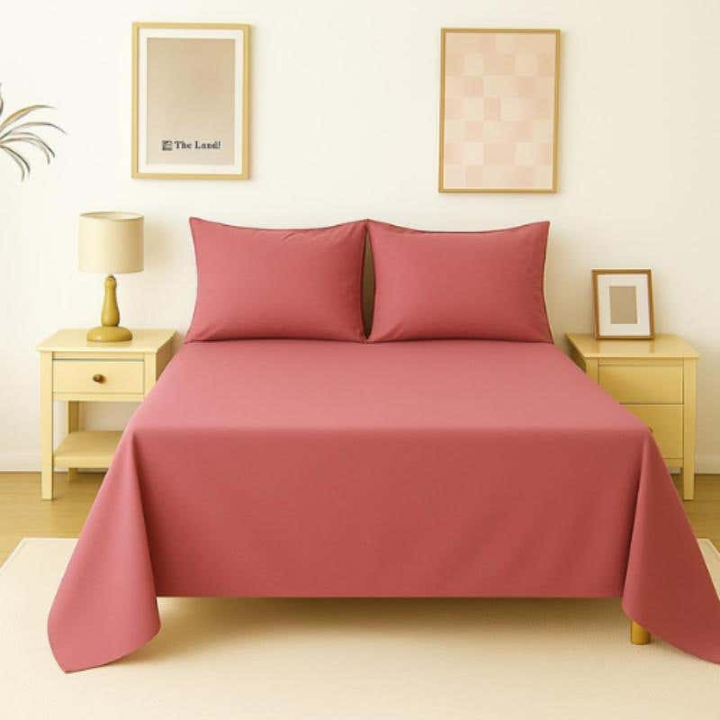 Snooze Bed Sheet Set, 4 Pieces, 180x235cm, Microfiber - Cashmere - Buy one, get one free