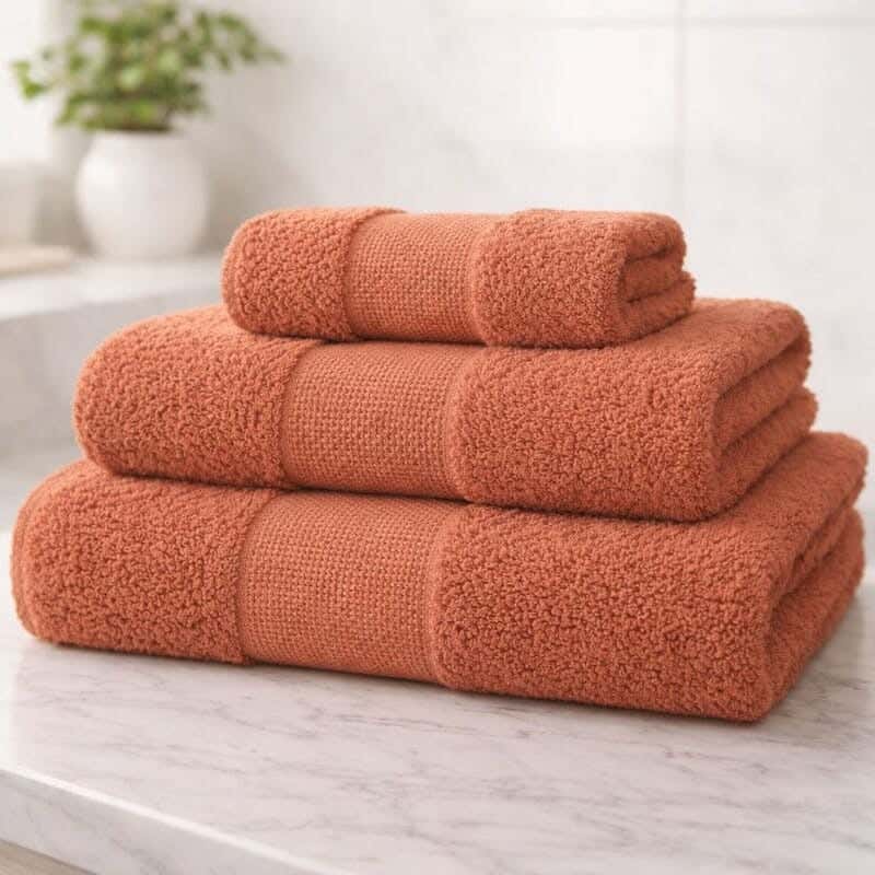 Snuz Towel Set, 33x33 cm, Cotton - Orange