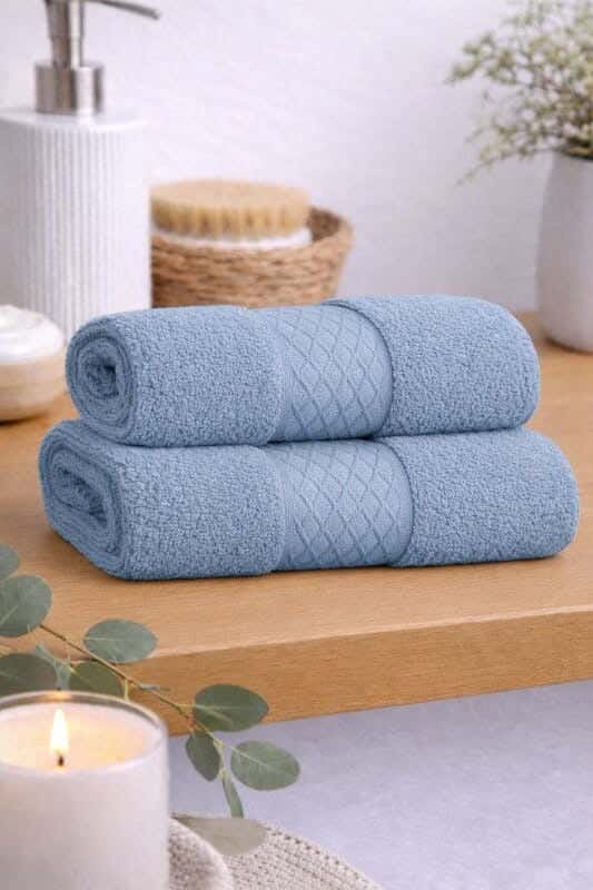 Snuz Hand Towel, 33x33 cm, Cotton - Blue
