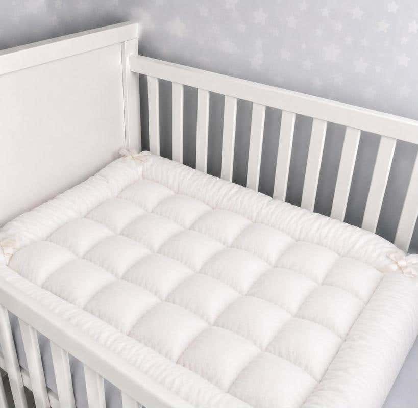 Baby Mattress Topper, Microfiber, Snooze, 70×110 cm, 1 Piece - White