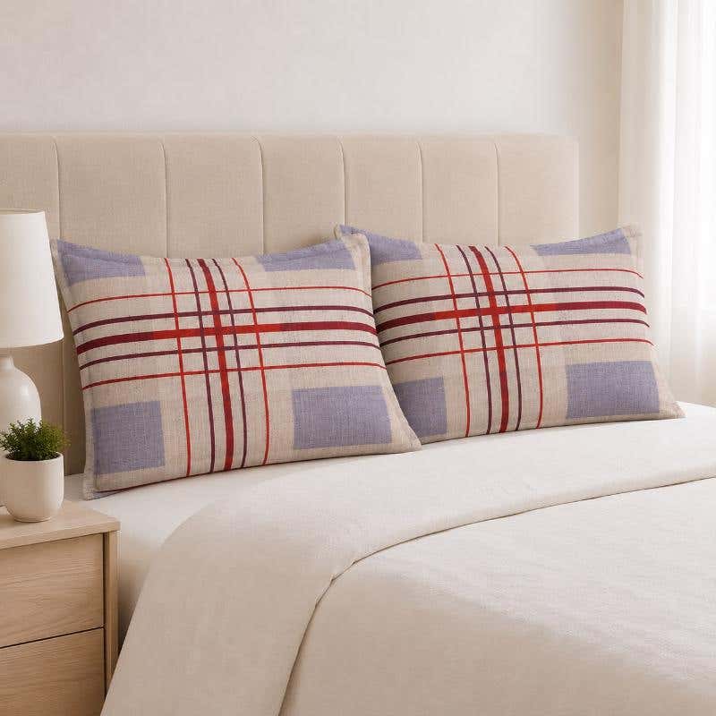 Pillowcase Set, Cotton Blend, Snooze, 50×70 cm, 2 Pieces - Classic Design