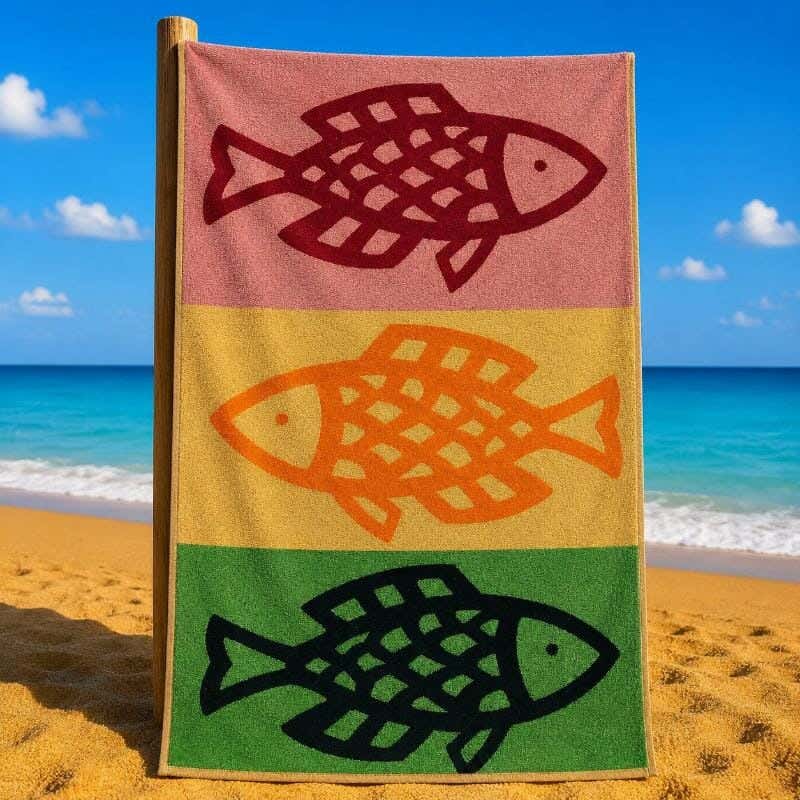 Snooz Beach Towel, Cotton, 90x170 cm - Multicolor
