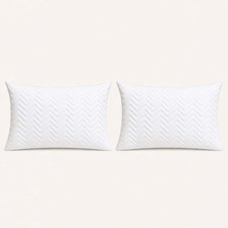 Good quality bed pillow, 65x45 cm, microfiber - white
