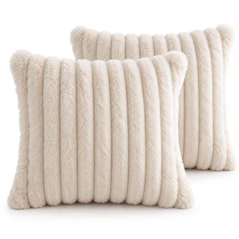 Cushion Cover Snuz, 40x40 cm, Faux Fur - Off White