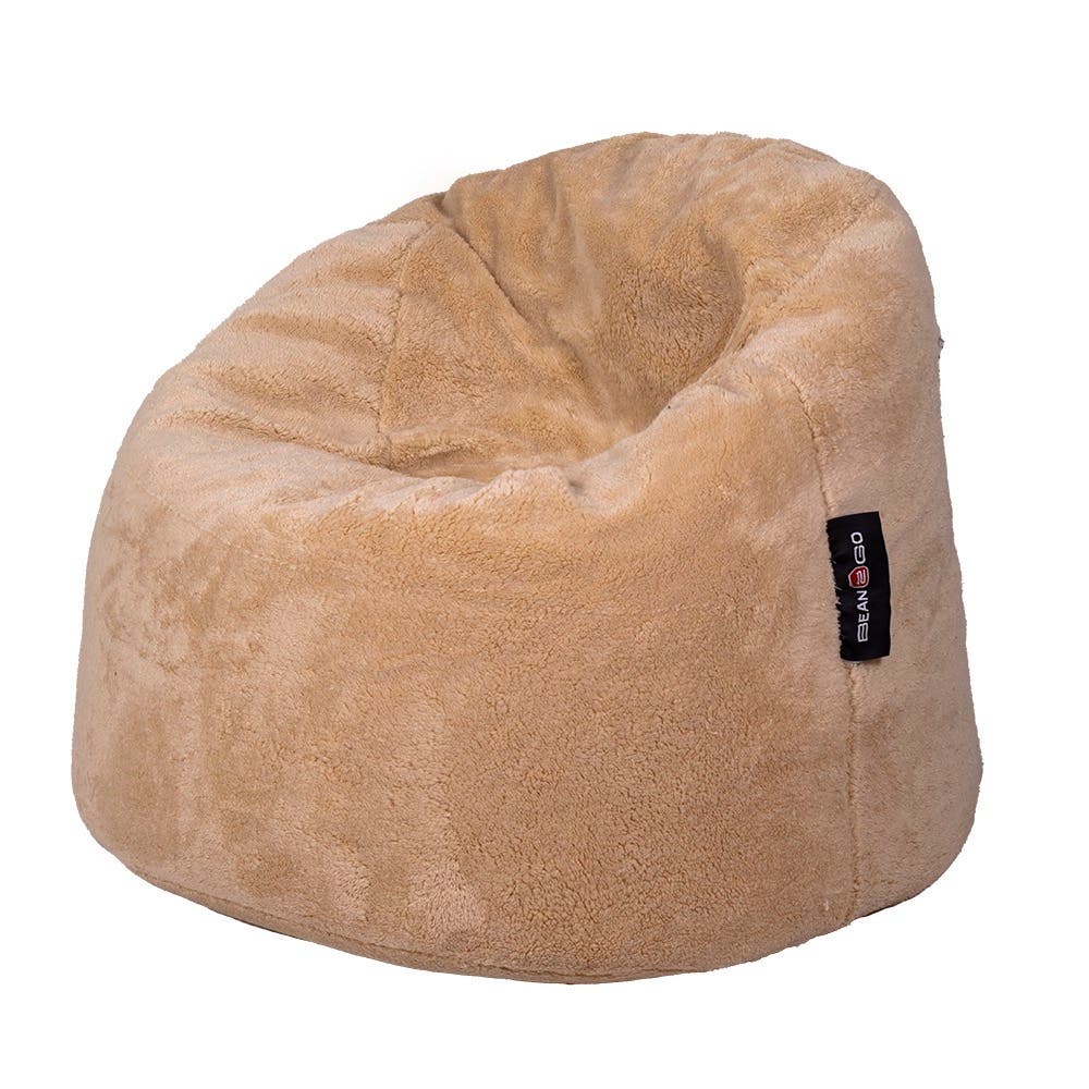 Bean2go Grand Fur Bean Bag, 70×90 cm - Beige