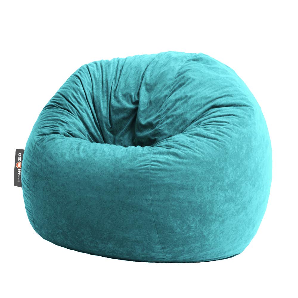 Bean2go Giant Fabric Bean Bag, 115×90 cm - Turquoise