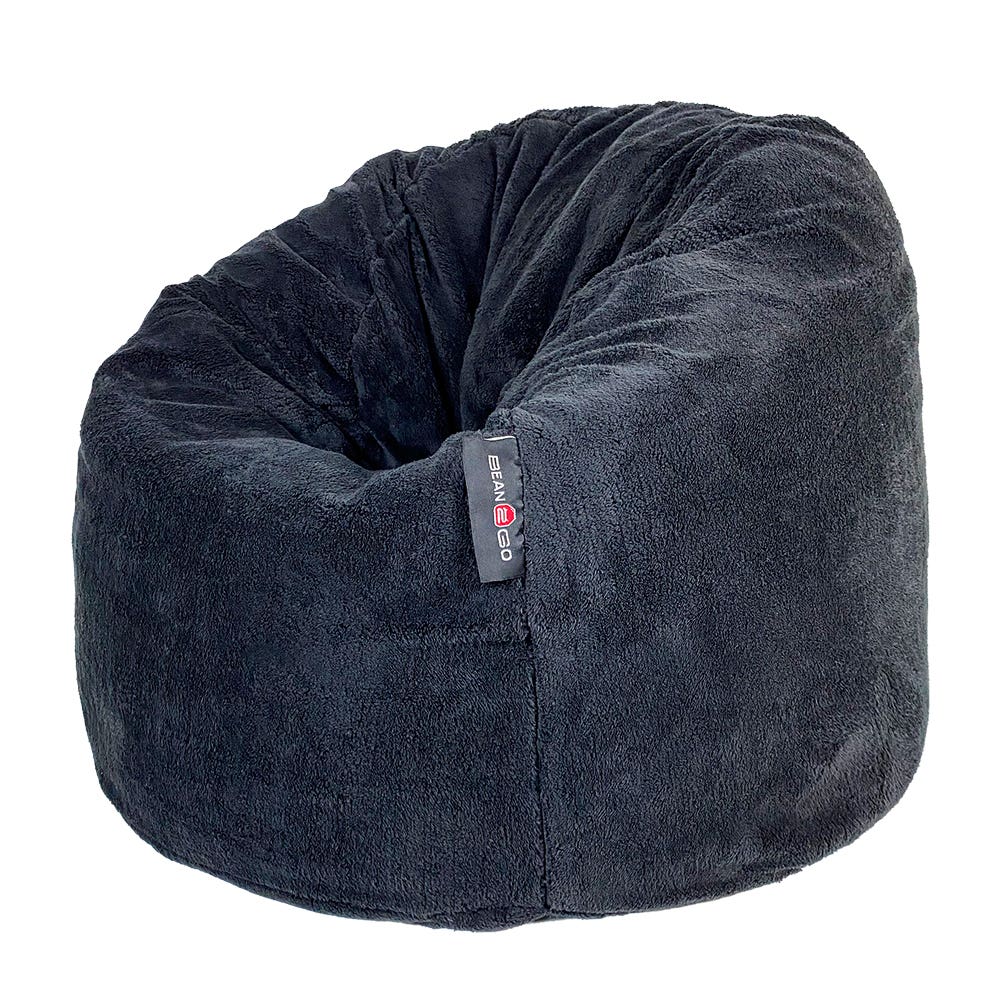 Bean2go Grand Fur Bean Bag, 70×90 cm - Black