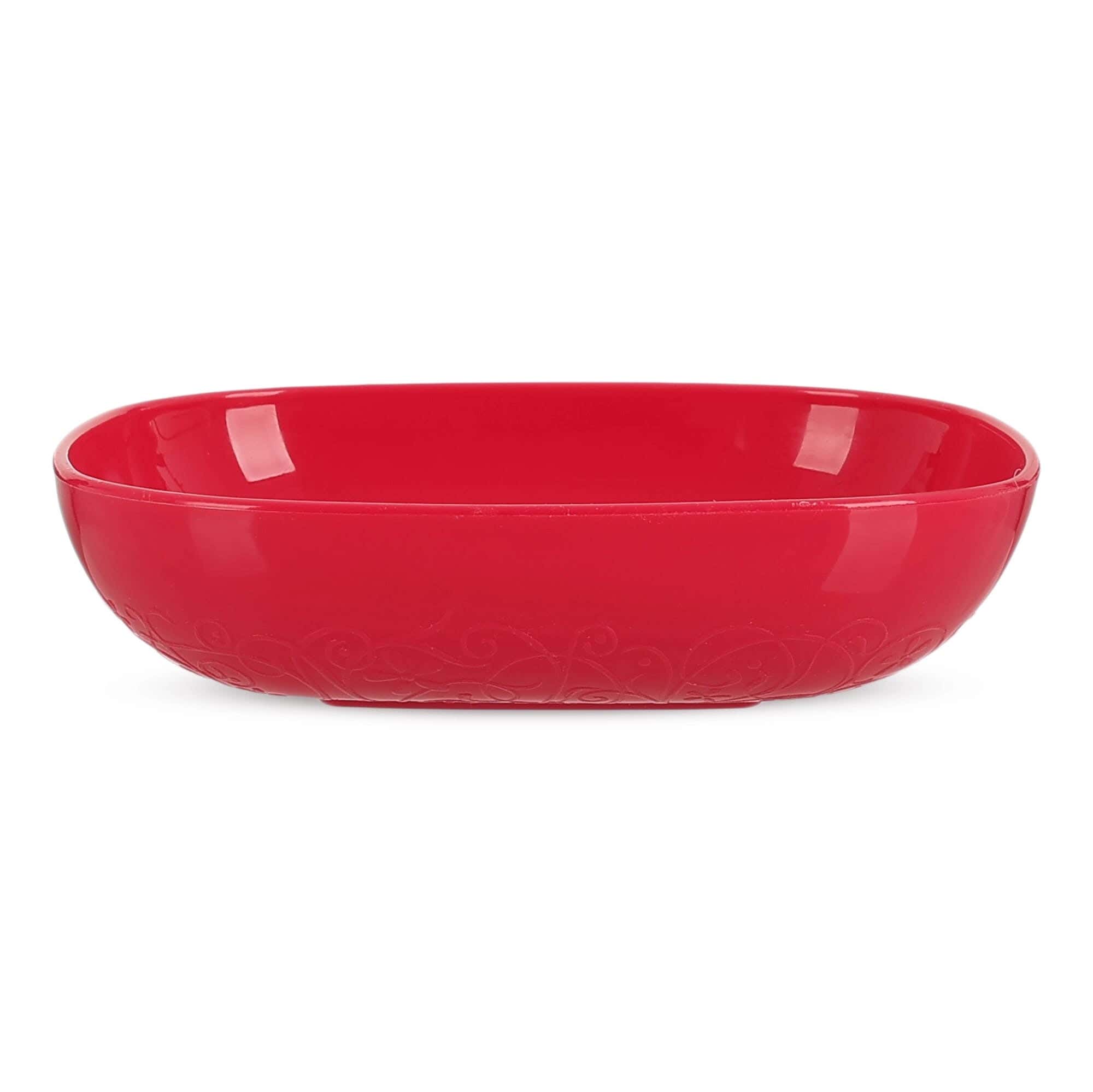 Eden Basic M Design Square Deep Bowl For Children, 21Cm, Plastic - Fuchsia