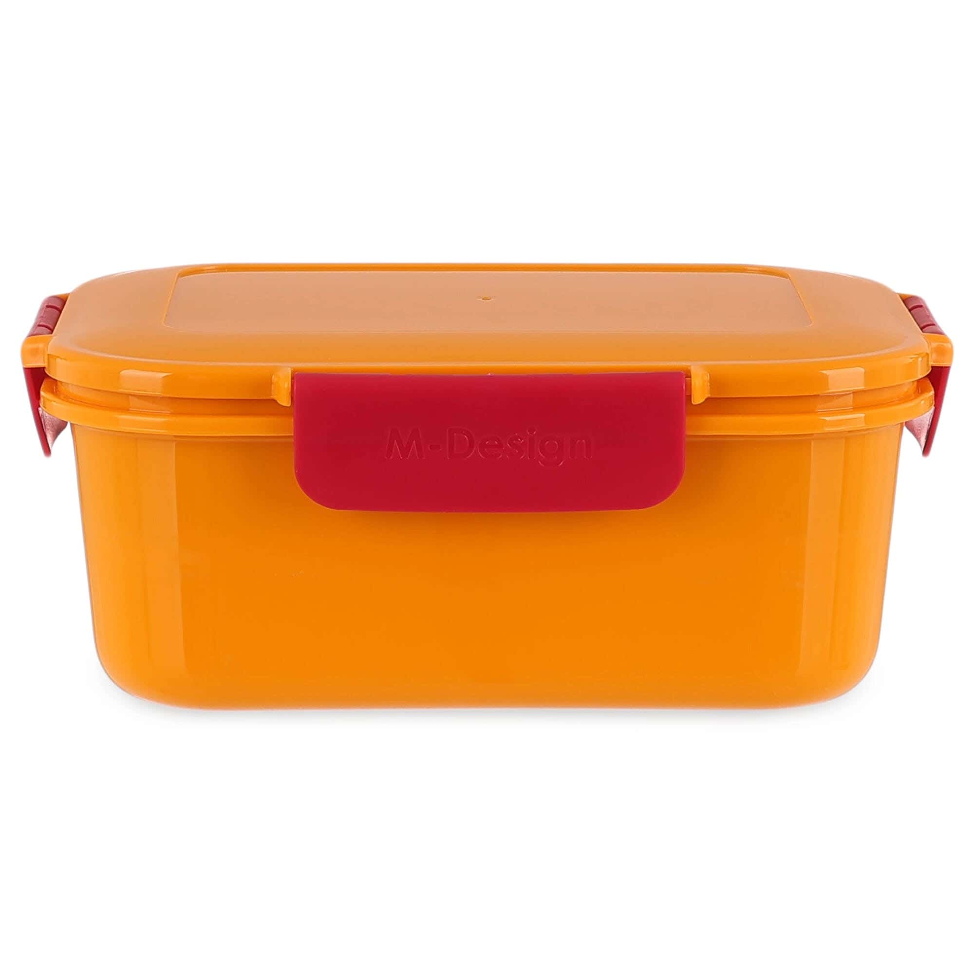 Mdesign Plastic Lunch Box, 1.6 Liters - Fuchsia Orange