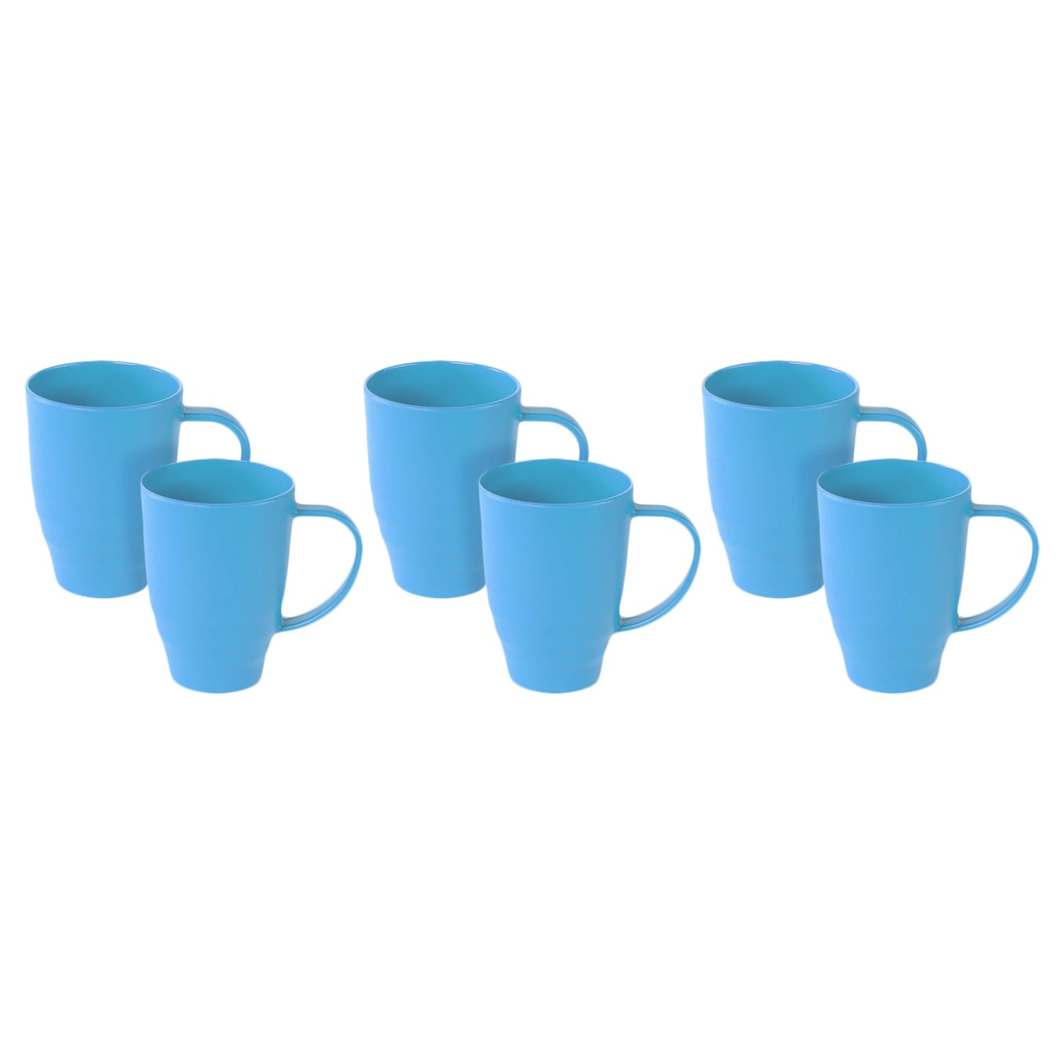 Bright Designs Melamine Mugs Set, 6 Pieces, 7X10 Cm