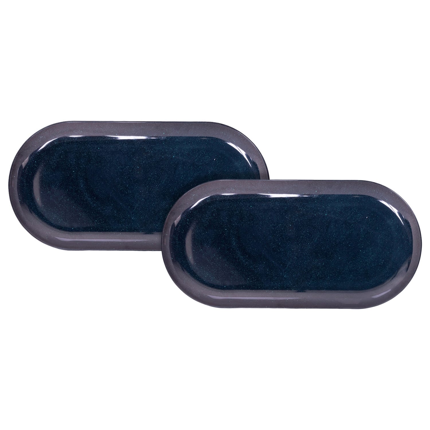 Bright Designs Melamine Serving Platter Set, 2 Pieces, 52X26 Cm