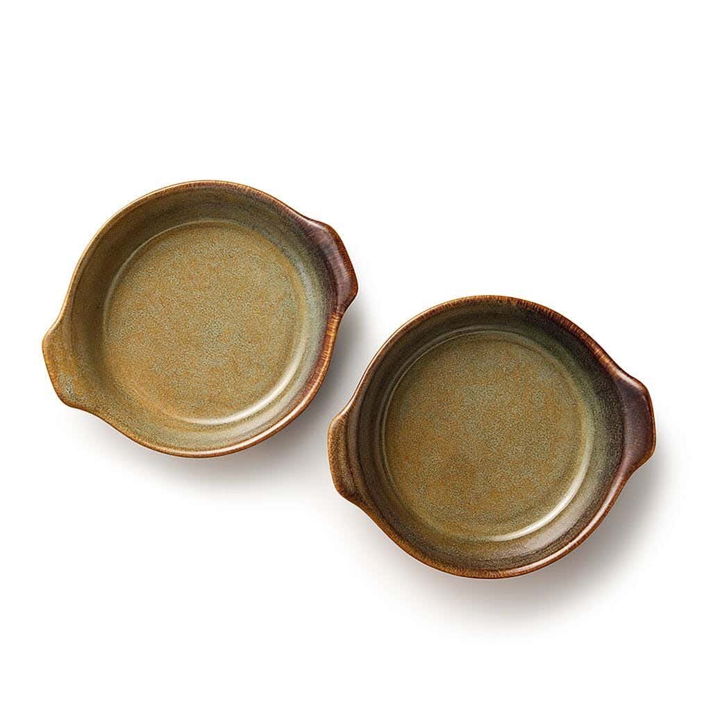 Egg dish set, porcelain, 2 pieces - multi-colored
