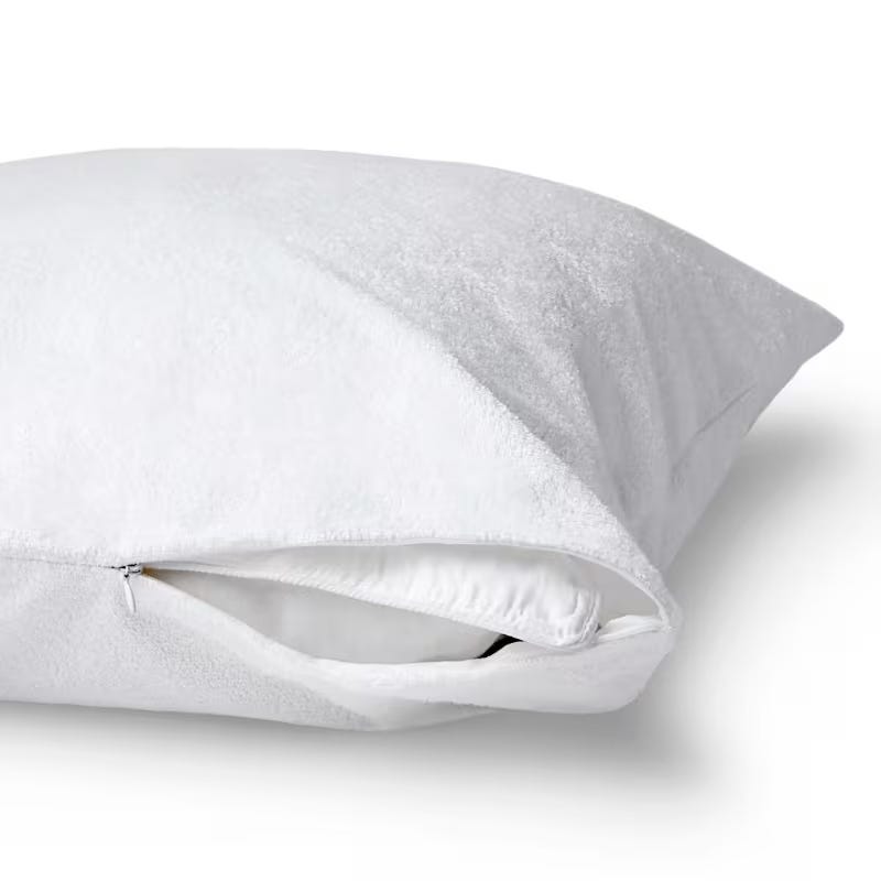 Snooz Pillow Protector With Zipper, 50 X 70 Cm - White