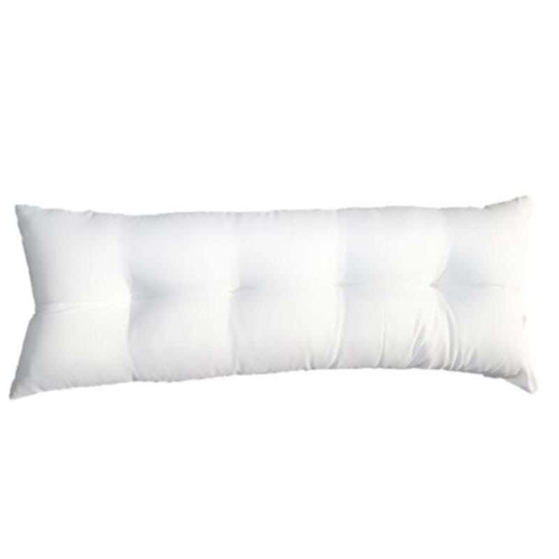 Long Microfiber Snooze Cushion, 40 × 100 cm - White