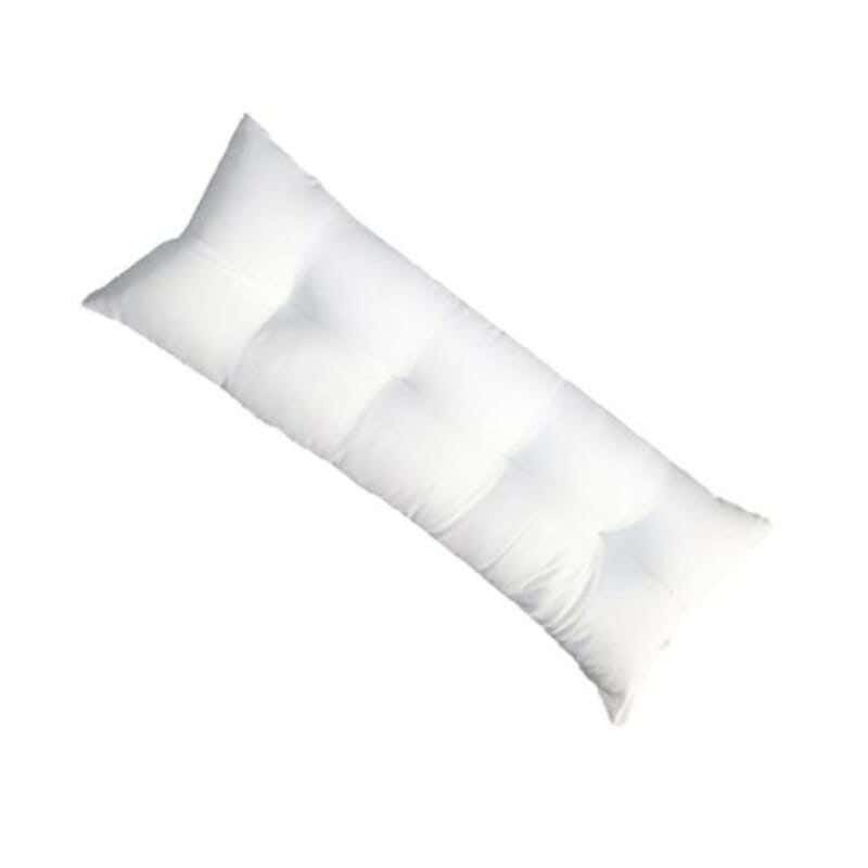 Long Microfiber Snooze Cushion, 40 × 160 cm - White