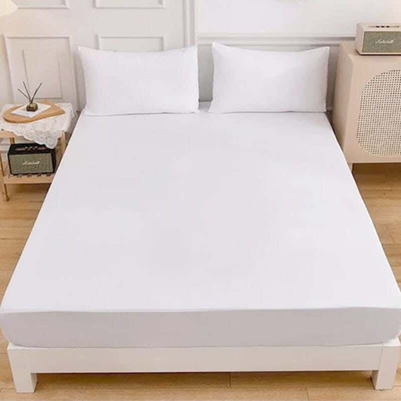 Eilastic Microfiber Snooze Bed Sheet Set, 3 Pieces, 160×200 cm - White