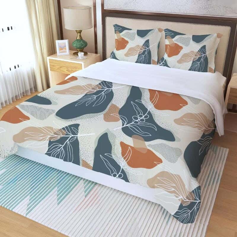 Blended Cotton Fabric Snooze Elastic Bed Sheet Set, 180×200+30 cm, 3 Pieces