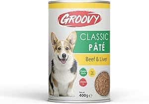 GROOVY Classic Dog Pâté, Beef & Liver, 400g