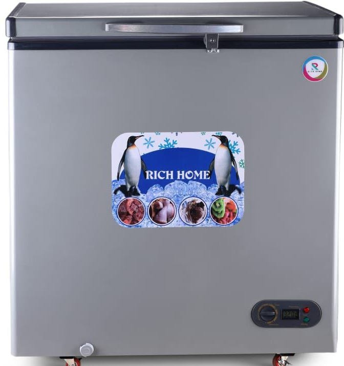 Rich Home RH-CFD 270ss De Frost Horizontal Deep Freezer, 270 Liter - Silver